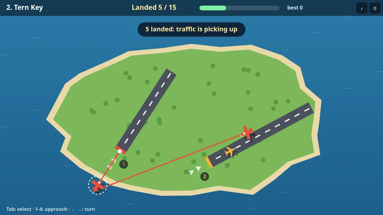 More traffic with a near-miss warning ring around two aircraft