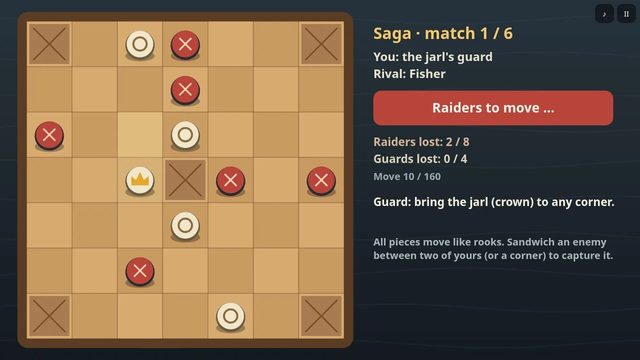 The jarl close to a corner with open roads